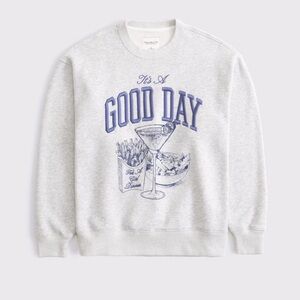 A&F girl dinner martini sweatshirt